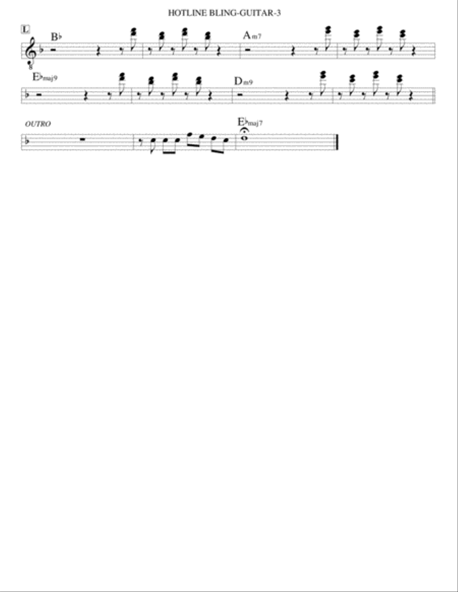 Hotline Bling Small Ensemble scores gallery preview page 5