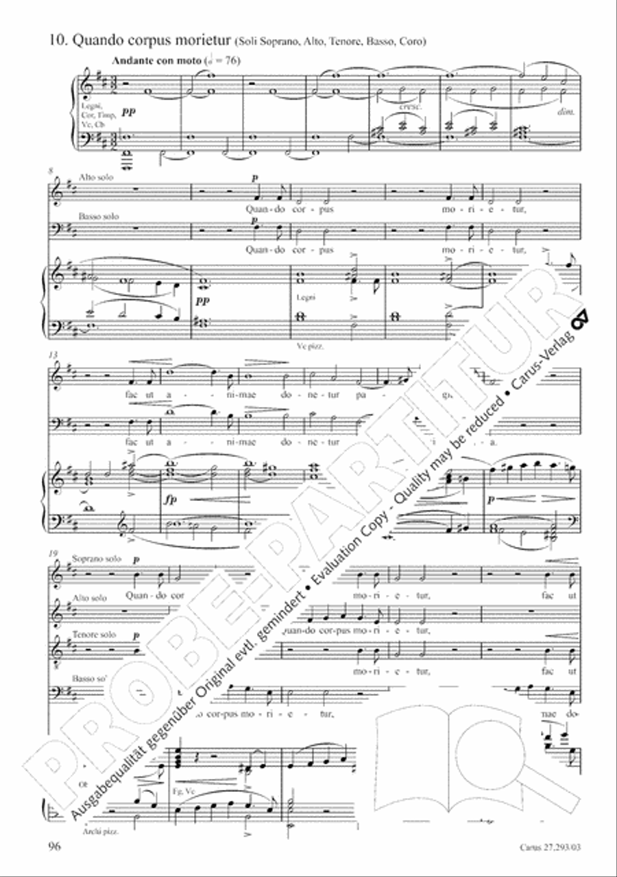 Stabat mater 4-Part scores gallery preview page 103