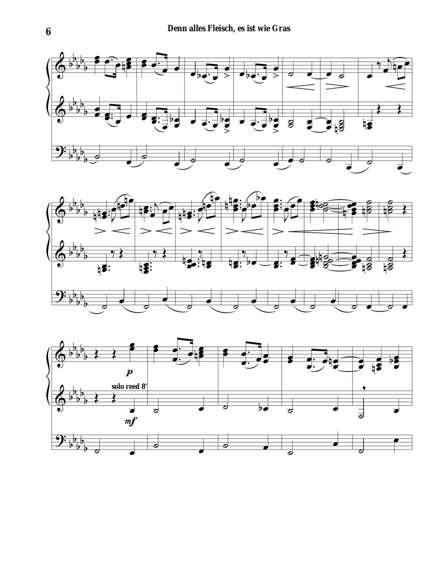 The Brahms Requiem Small Ensemble scores gallery preview page 6