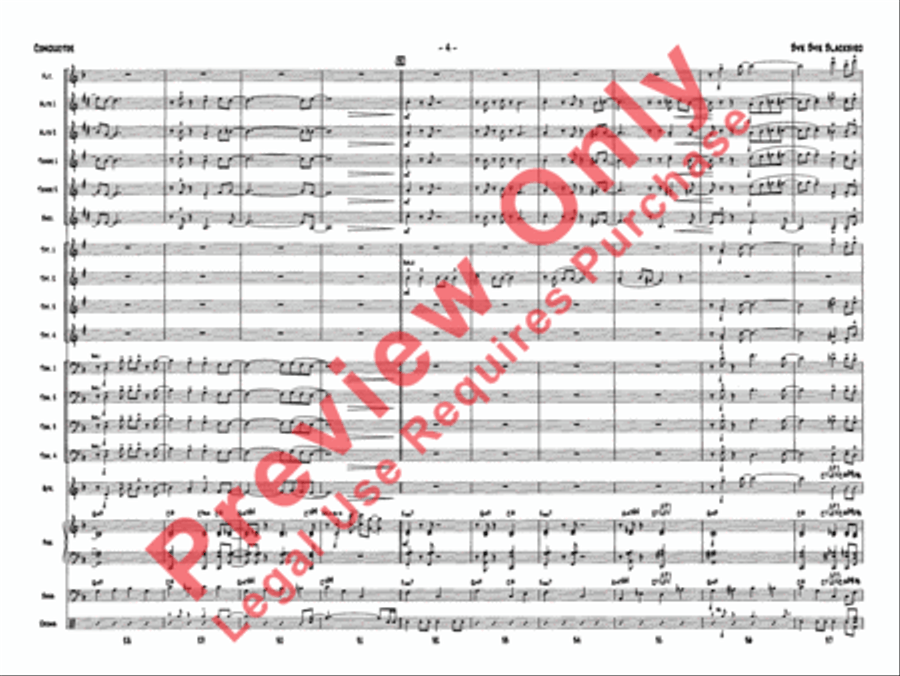 Bye Bye Blackbird Jazz Ensemble scores gallery preview page 8