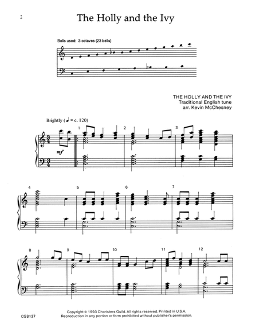 The Holly and the Ivy Handbell Choir scores gallery preview page 2