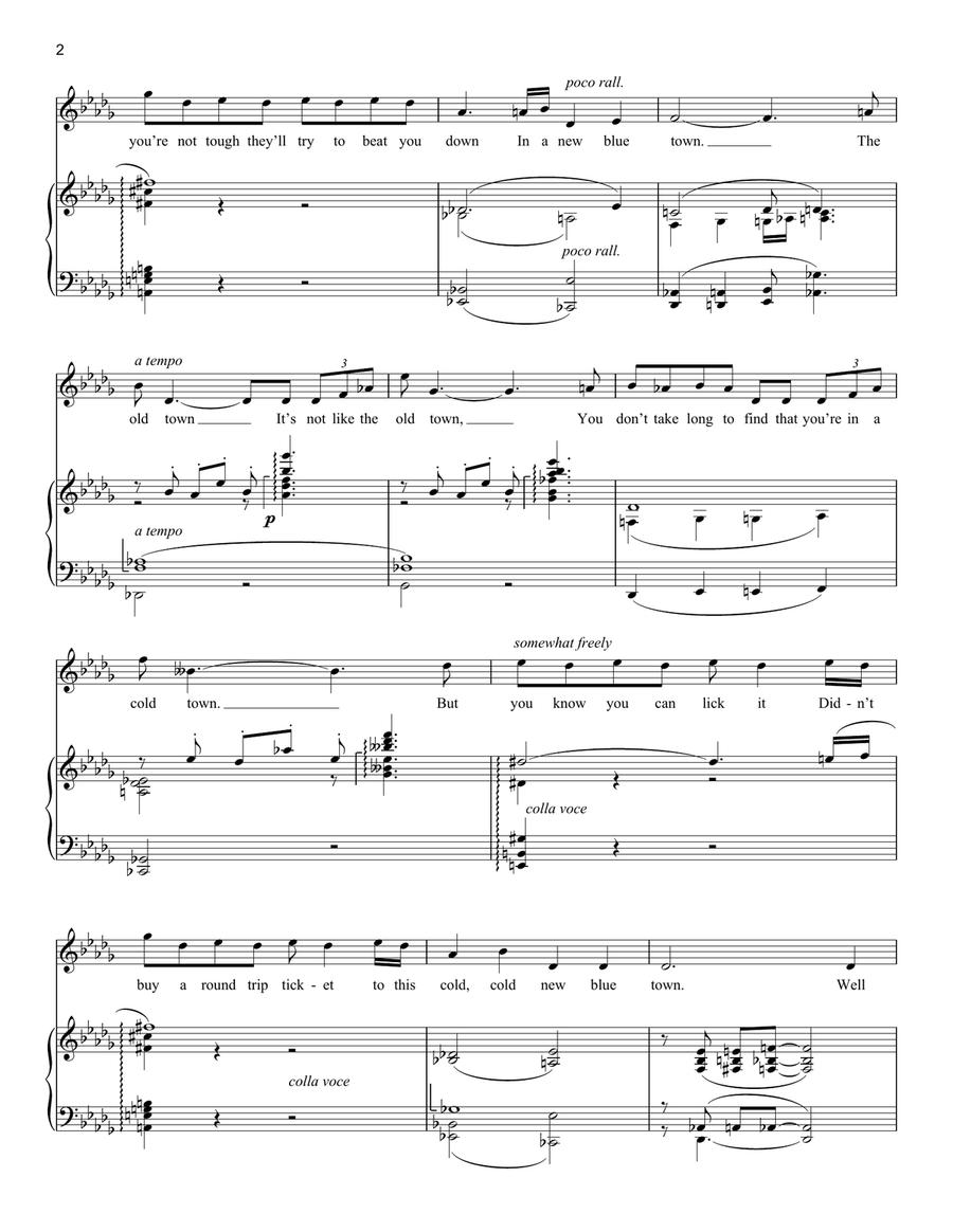A New Town Is A Blue Town (from The Pajama Game) Tenor Voice scores gallery preview page 2