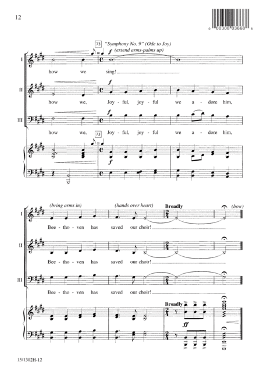 Breathing with Beethoven 3-Part scores gallery preview page 12