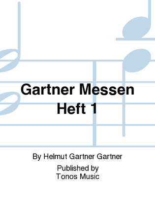 Book cover for Gartner Messen Heft 1