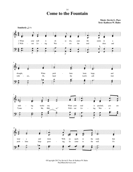 Come to the Fountain - an original hymn image number null