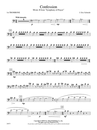 Confession (Movement 2 of Symphony of Prayer): 1st Trombone