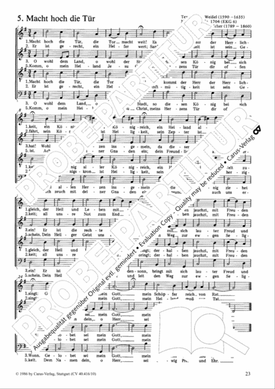 Geistliches Chorbuch der Romantik Choir scores gallery preview page 24