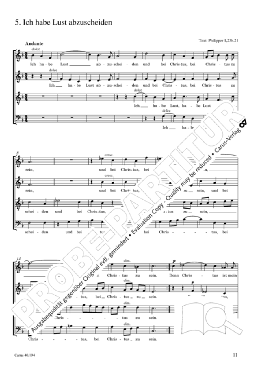 Liturgische Gesange (Totensonntag) Score scores gallery preview page 12