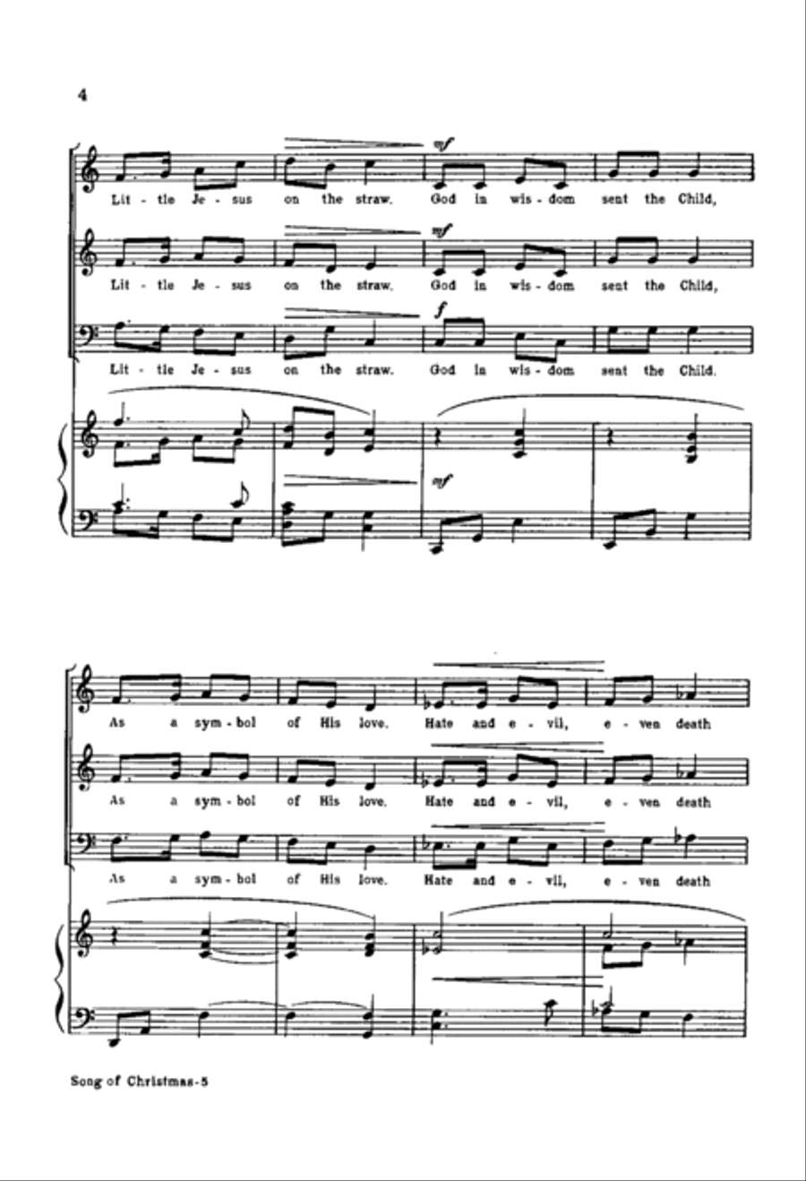 Song Of Christmas 3-Part scores gallery preview page 3