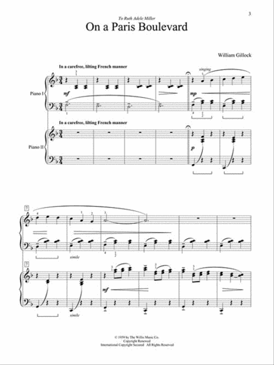 Accent on Two Pianos Accent on Two Pianos 2 Pianos, 4-Hands scores gallery preview page 3