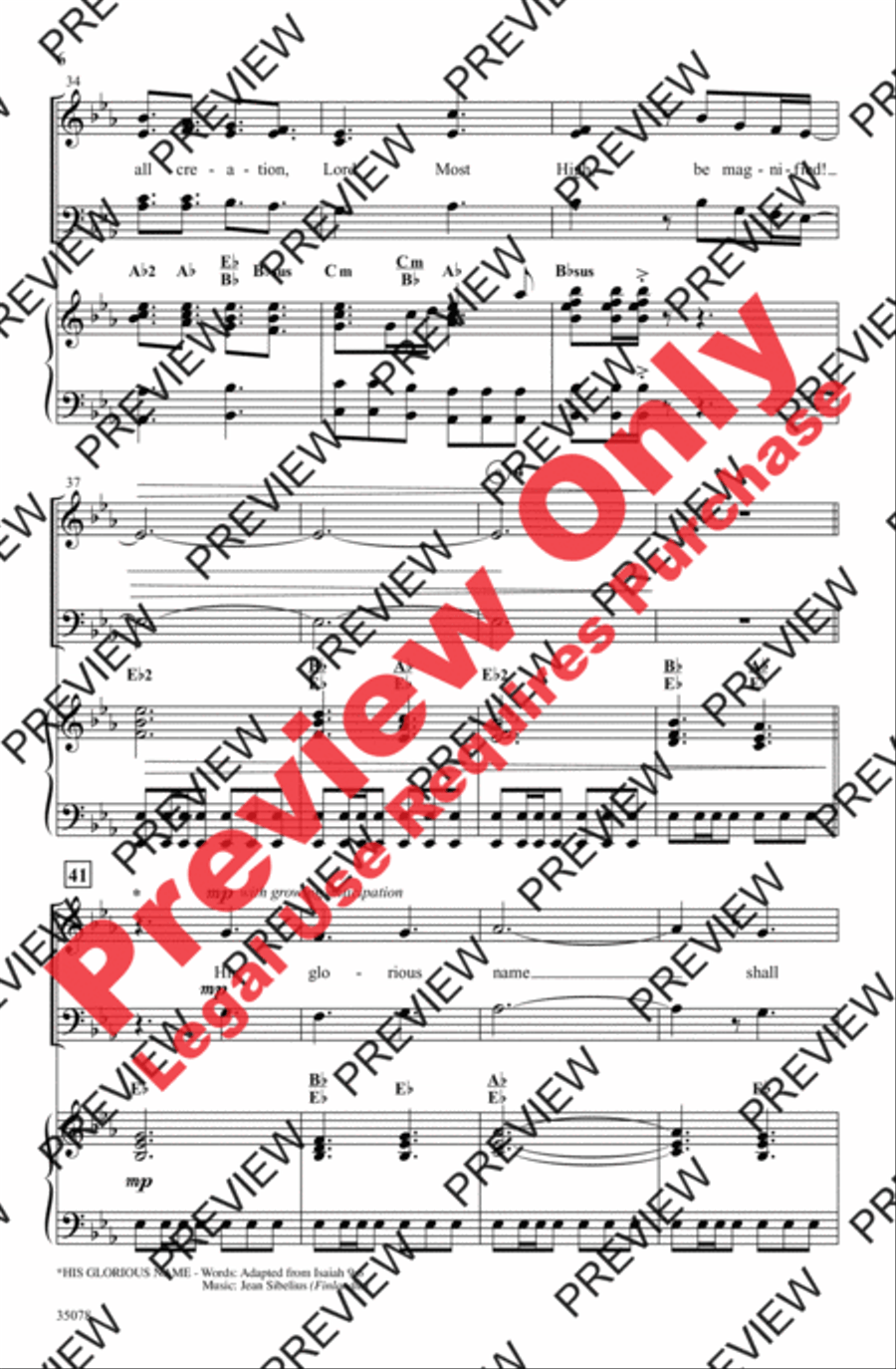 Lord Most High Lord Most High 4-Part scores gallery preview page 6