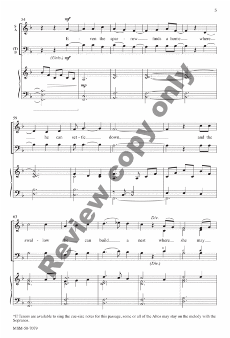 How Lovely Is Thy Dwelling Place 4-Part scores gallery preview page 16