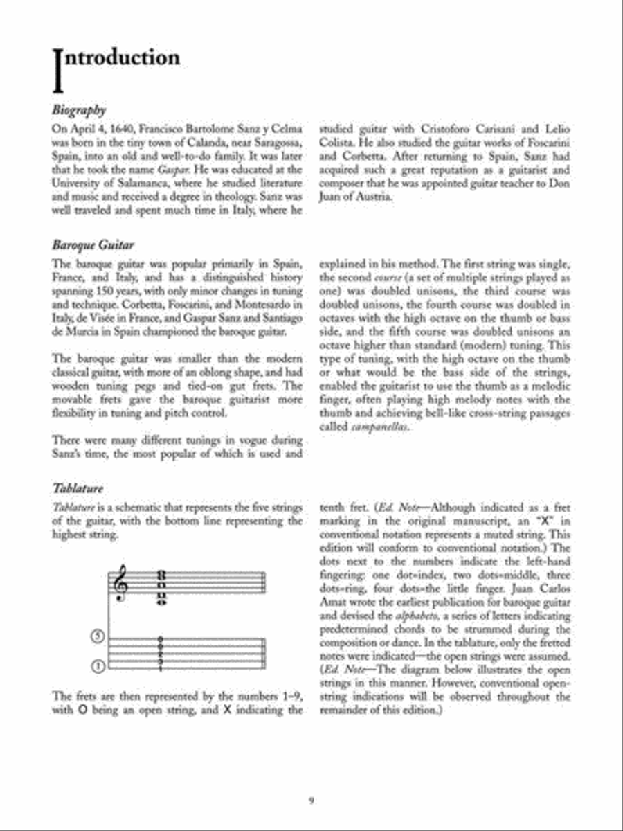 The Complete Works of Gaspar Sanz – Volumes 1 & 2 Acoustic Guitar scores gallery preview page 9