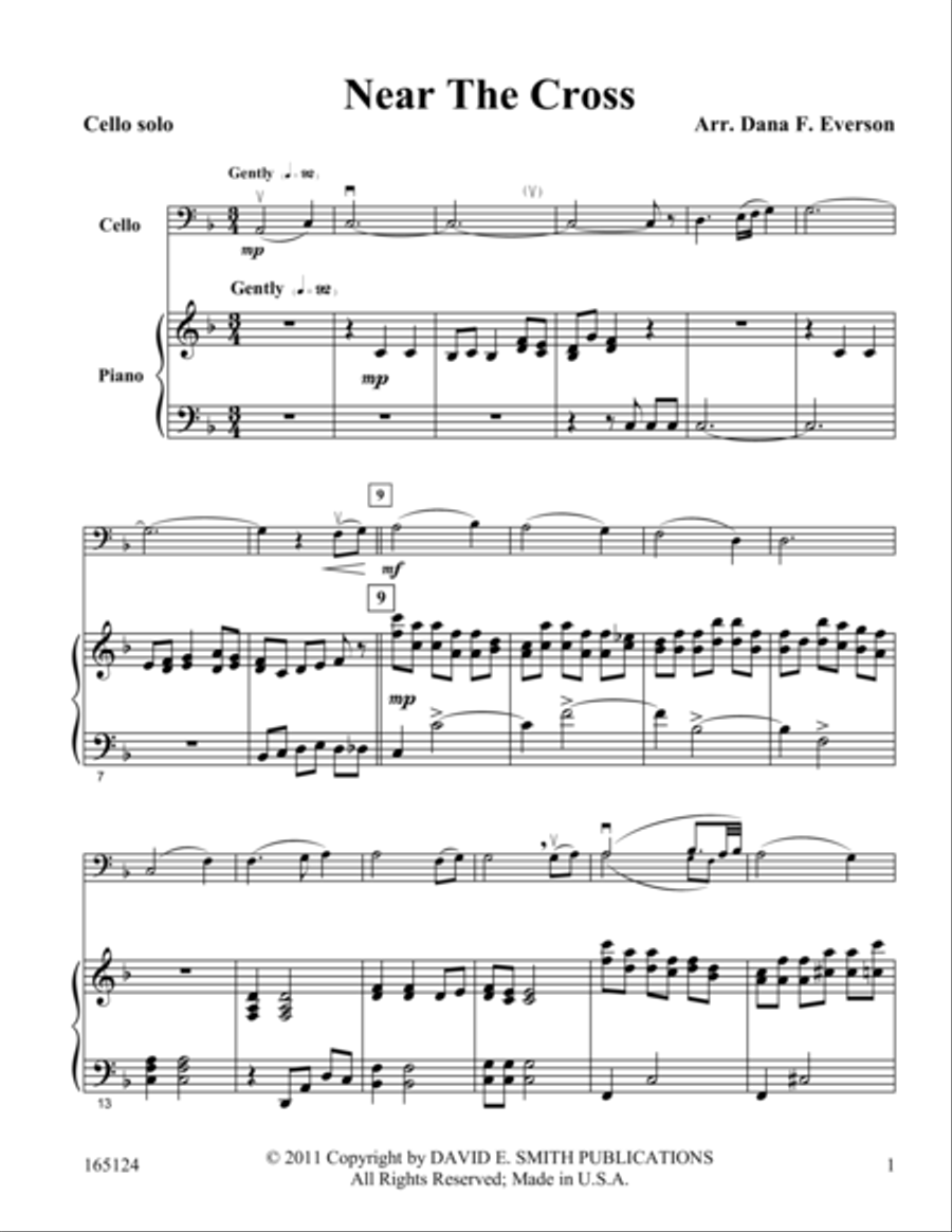 Near The Cross Near The Cross Piano Accompaniment scores gallery preview page 1