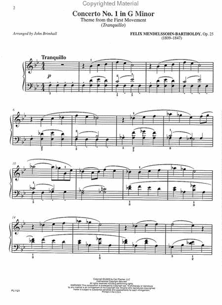 Mendelssohn Made Easy For Piano Solo