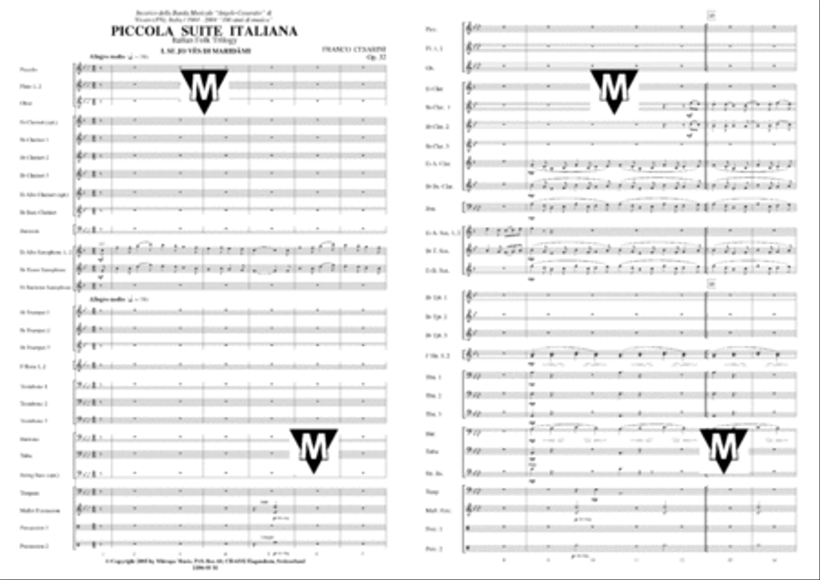 Piccola Suite Italiana Concert Band scores gallery preview page 2