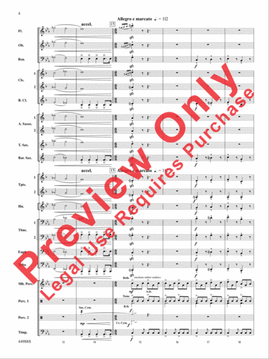 Escape from Dead Raider's Hollow Concert Band scores gallery preview page 5