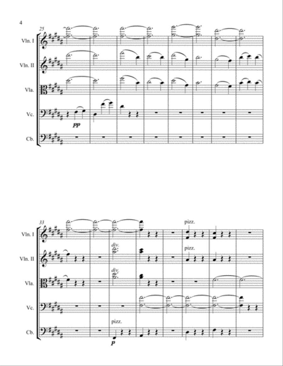 Overture on Three Russian Themes String Orchestra scores gallery preview page 4