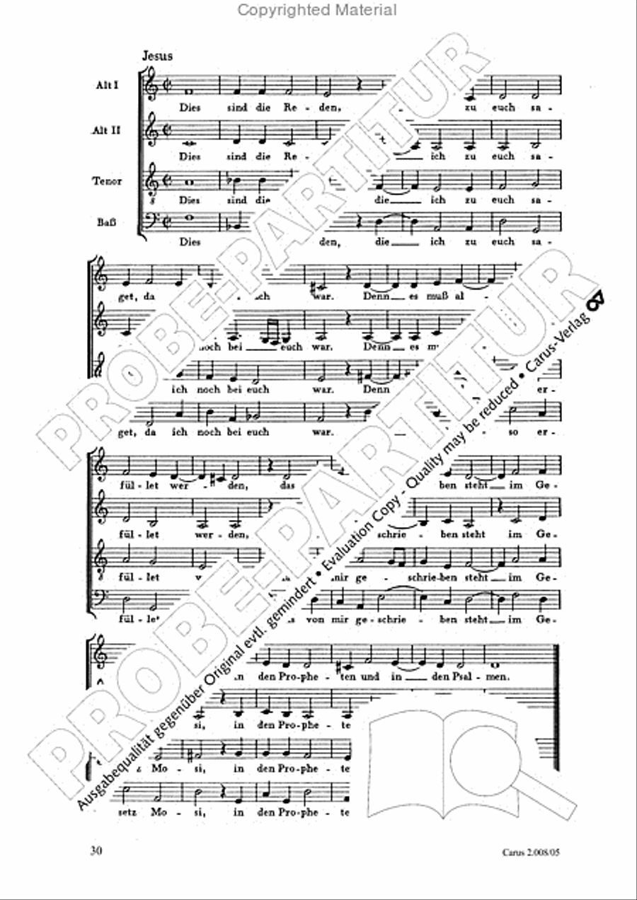 Auferstehungs-Historie SSAATB scores gallery preview page 31