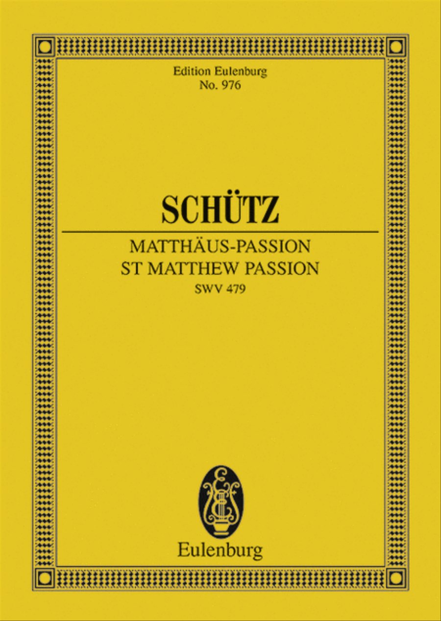 St. Matthew Passion, SWV 479 Choir scores gallery preview page 1