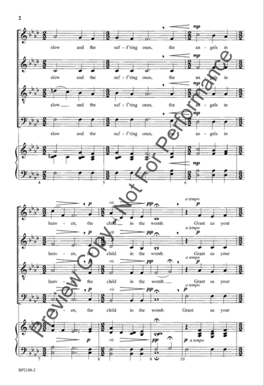God of the Watching Ones God of the Watching Ones 4-Part scores gallery preview page 3