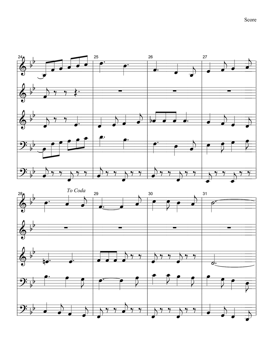 Seventy Six Trombones Horn scores gallery preview page 4