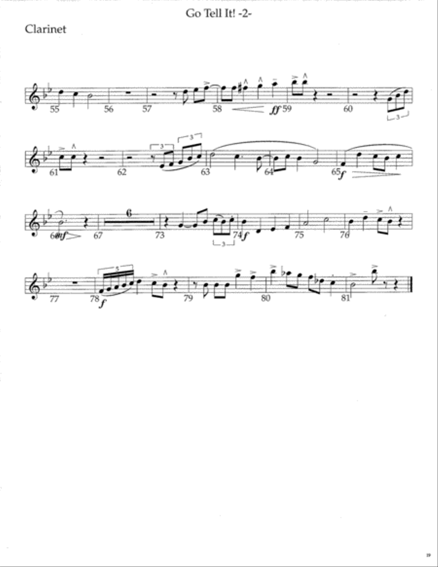 Go Tell It! SSATB scores gallery preview page 20