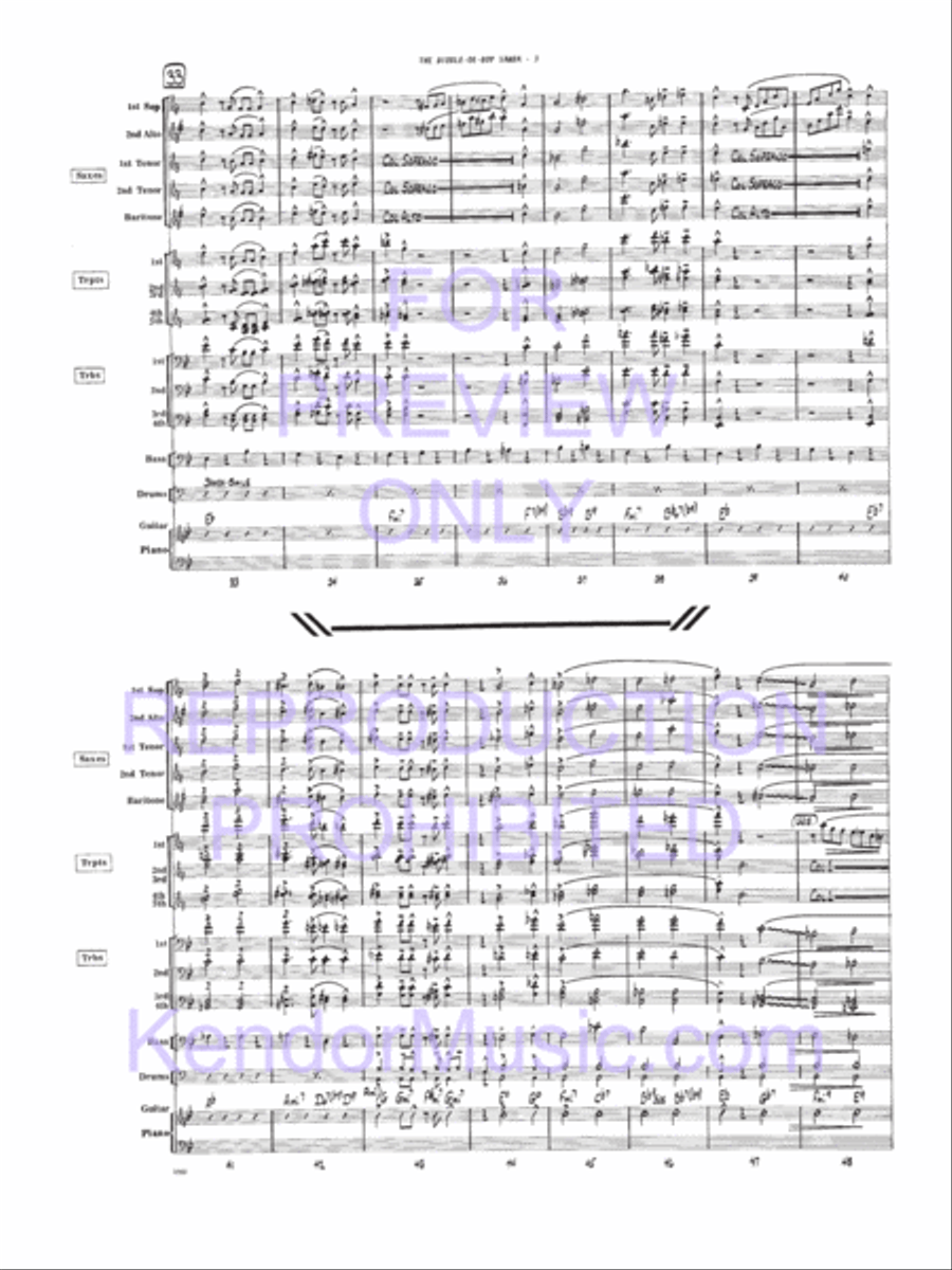 Biddle-De-Bop Samba, The Jazz Ensemble scores gallery preview page 4