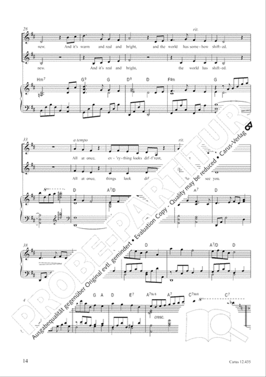Songs from Disney films (Mary Poppins / The little Mermaid / Tangled). chorissimo! MOVIE vol. 3 Choir scores gallery preview page 15