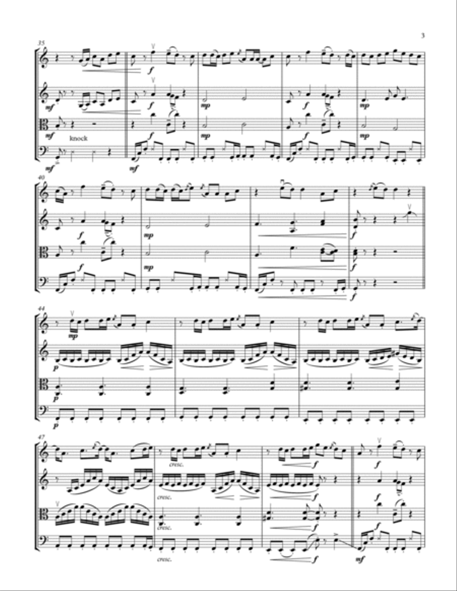 Slow Hands Slow Hands String Quartet scores gallery preview page 3