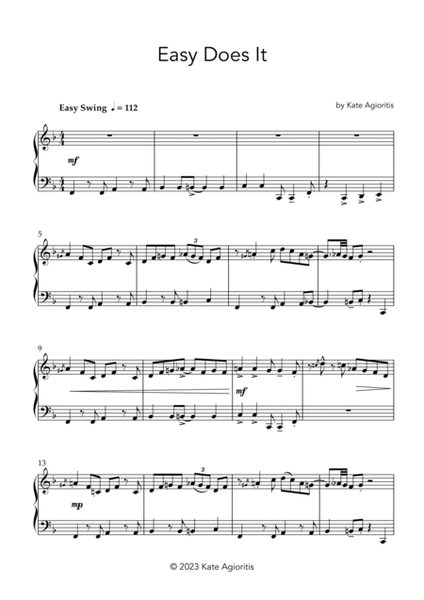 Easy Does It - Jazz Piano Solo image number null
