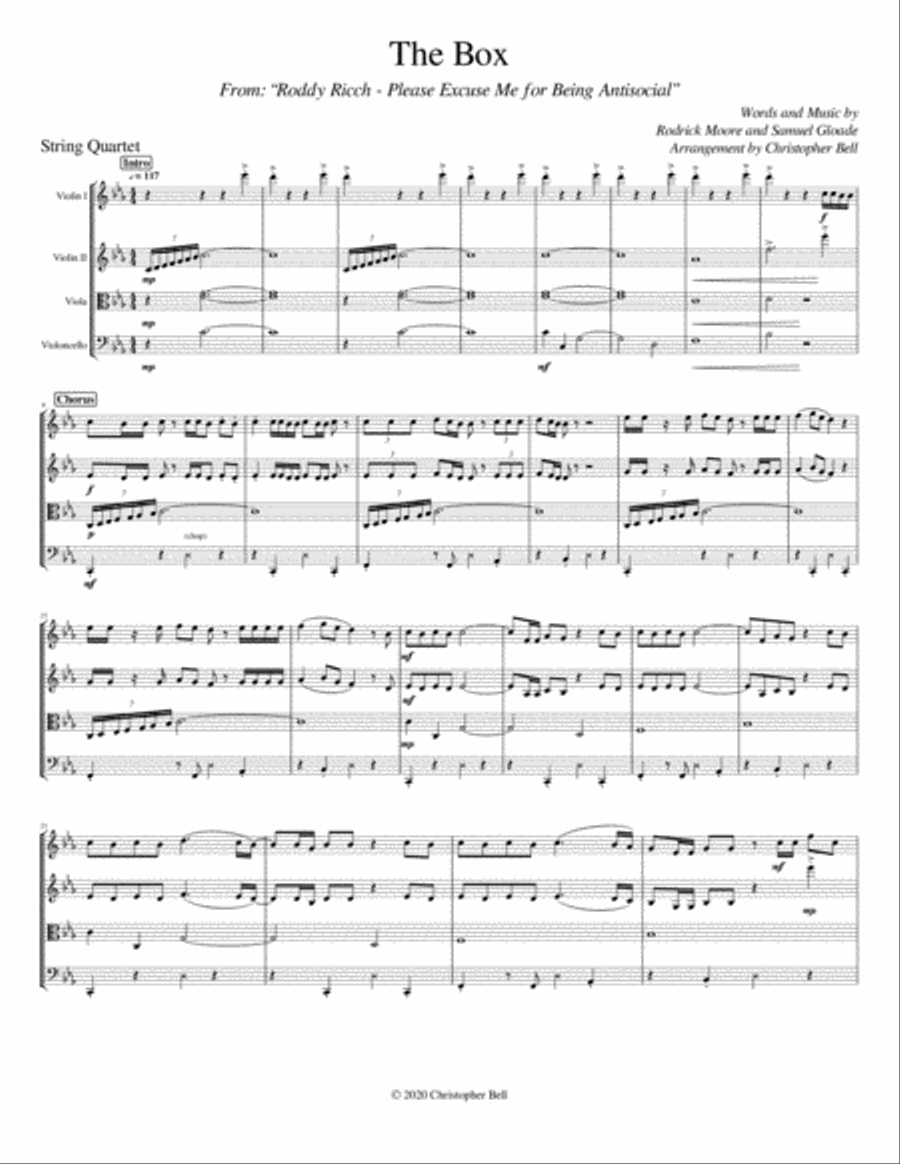 The Box String Quartet scores gallery preview page 2