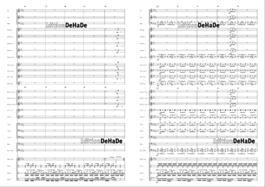 Carnaval de Paris Concert Band scores gallery preview page 4