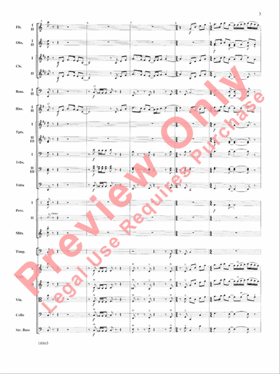 An American Rhapsody Full Orchestra scores gallery preview page 4