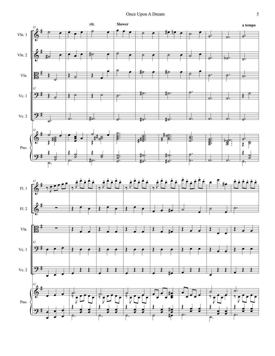 Once Upon A Dream Once Upon A Dream String Orchestra scores gallery preview page 5