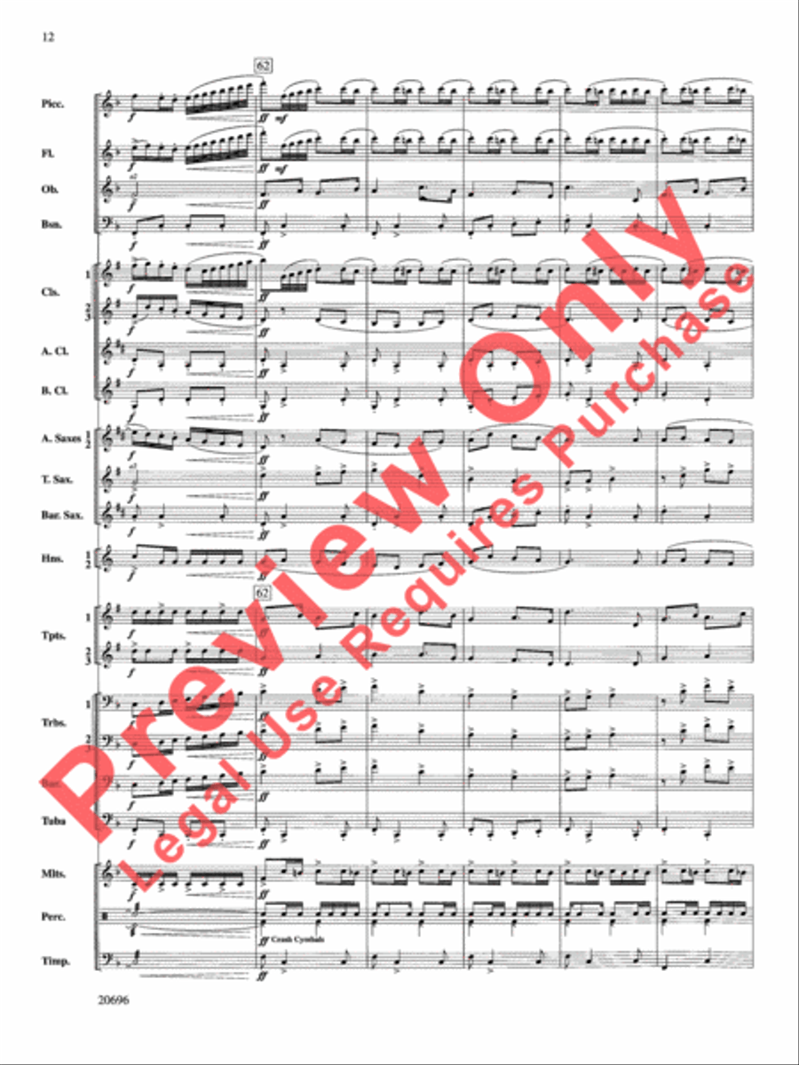 Welsh Ayres & Dances Concert Band scores gallery preview page 13