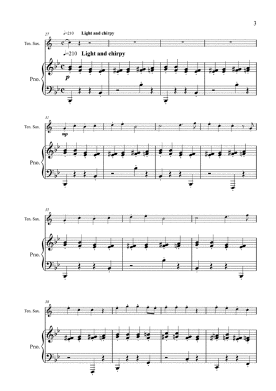 Burns Songs - Set 2 - Tenor Saxophone - TK Murray Tenor Saxophone scores gallery preview page 3