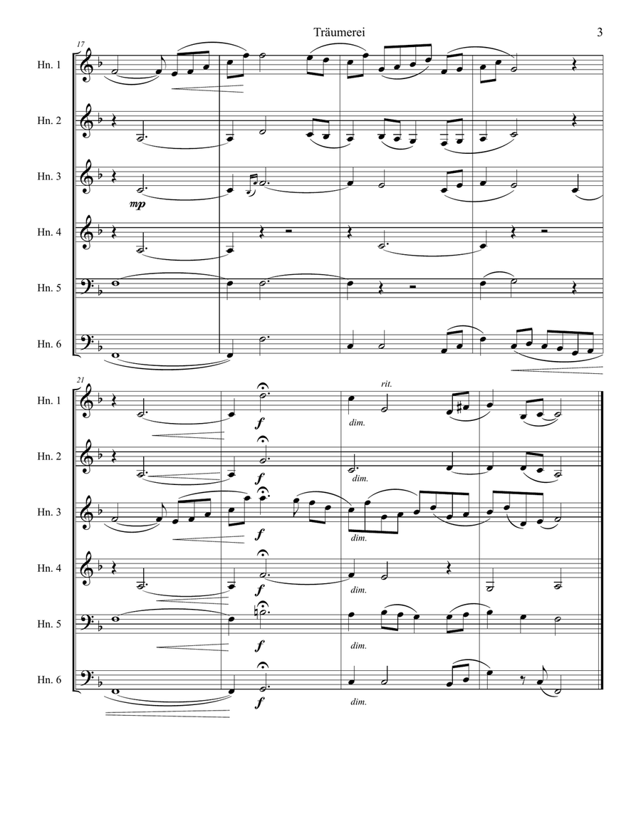 Träumerei Small Ensemble scores gallery preview page 3