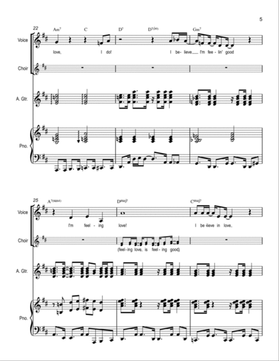 I Believe In Love Piano, Vocal, Guitar scores gallery preview page 5