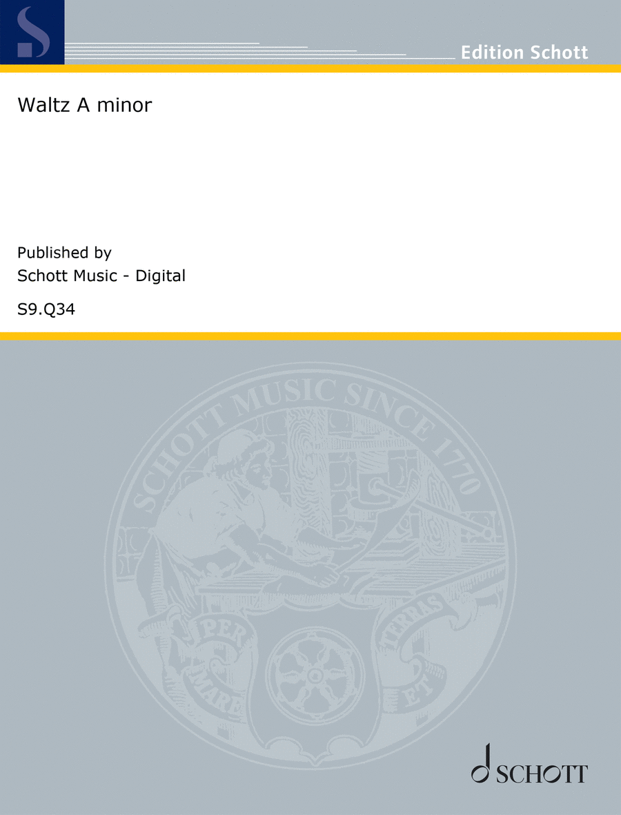 Waltz A minor Waltz A minor Piano Solo scores gallery preview page 1