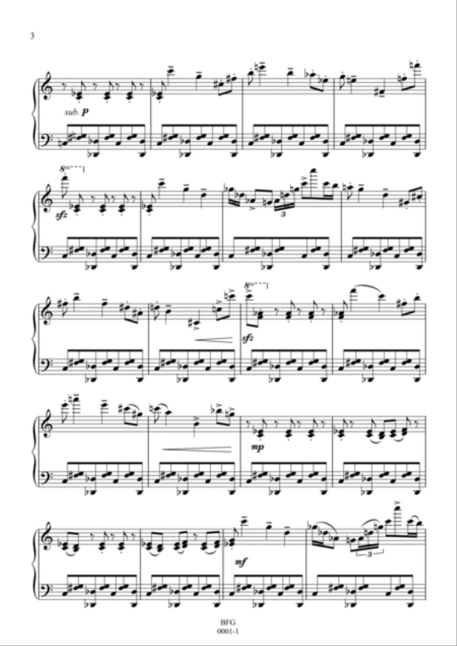 Toccata № 1 Piano Solo scores gallery preview page 3