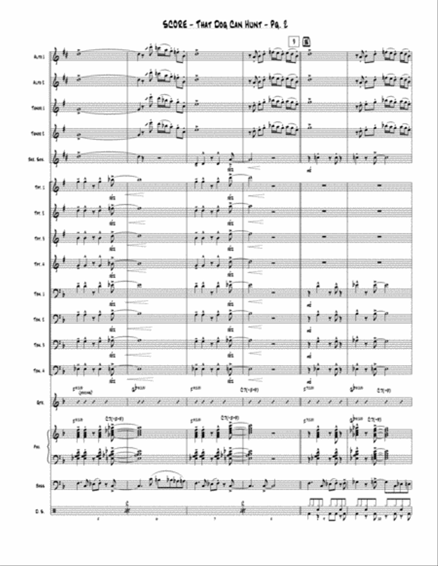 That Dog Can Hunt Jazz Ensemble scores gallery preview page 3
