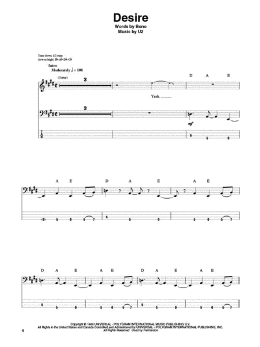 U2 U2 Collection / Songbook scores gallery preview page 3