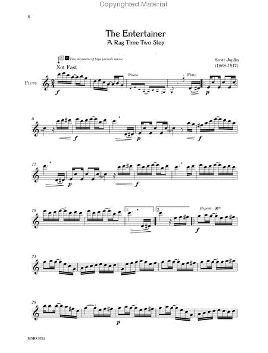 Classic Rags for Flute and Piano Flute Solo scores gallery preview page 2