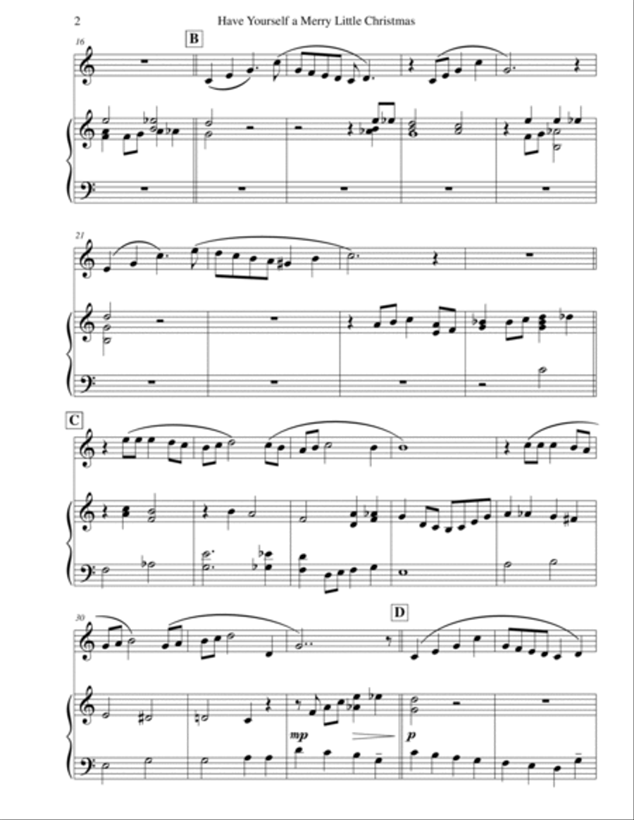 Have Yourself A Merry Little Christmas B-Flat Trumpet scores gallery preview page 4