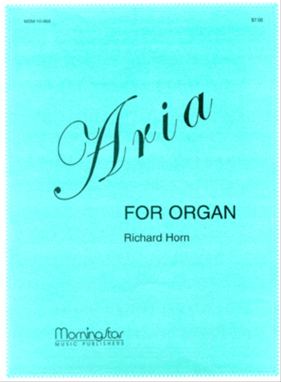 Aria for Organ Organ Solo scores gallery preview page 1