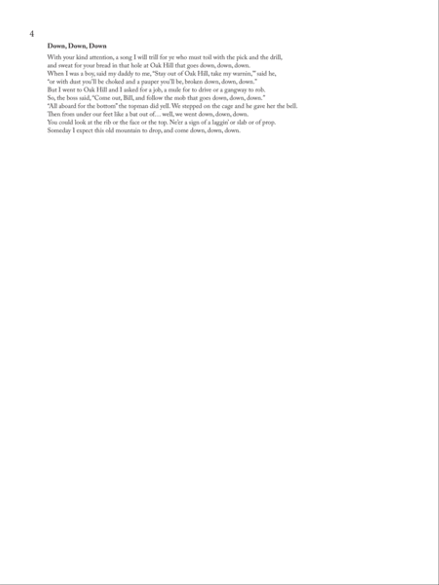 Down, Down, Down Low Voice scores gallery preview page 1