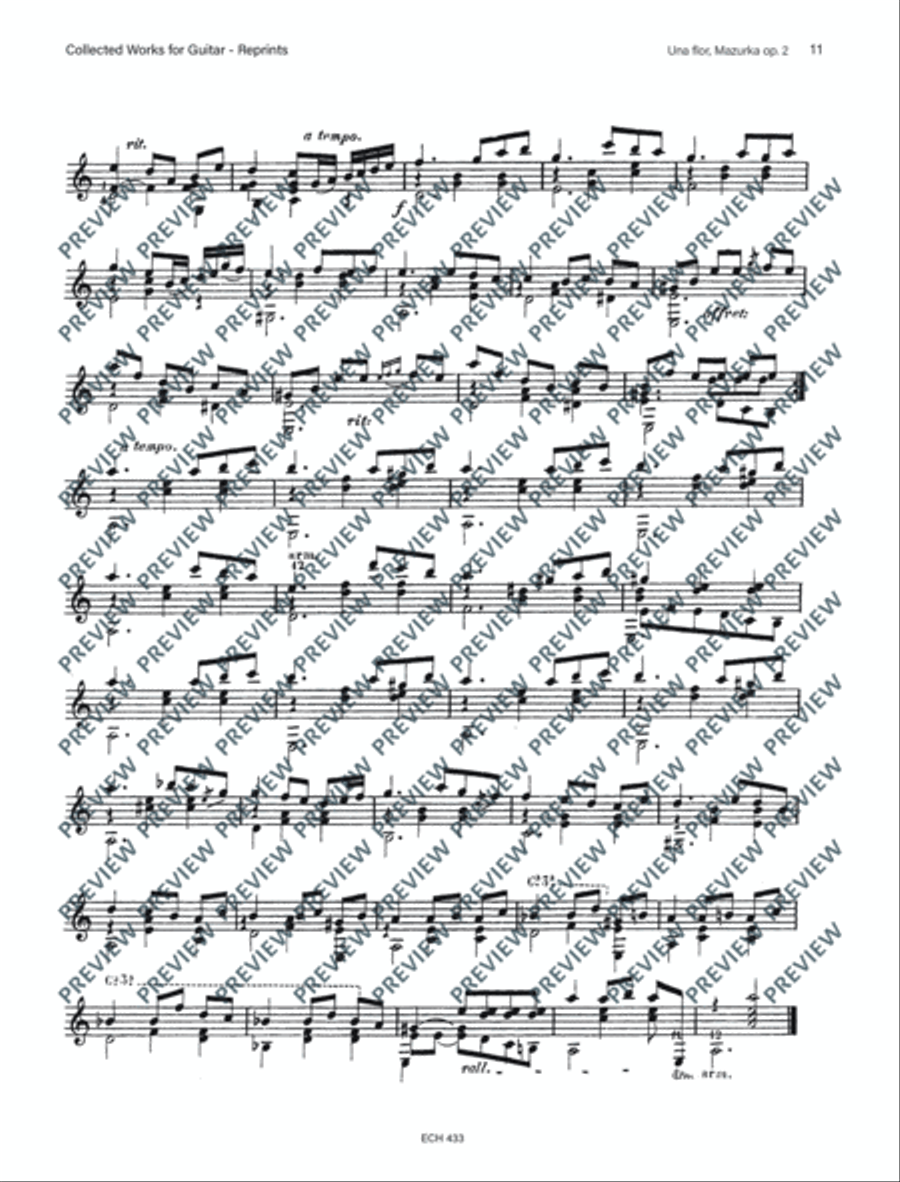 Collected Works for Guitar Classical Guitar scores gallery preview page 12