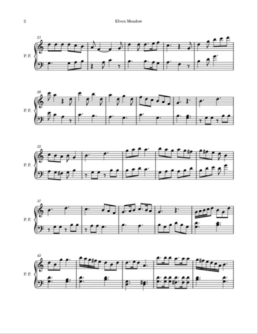 Elven Meadow Elven Meadow Harpsichord scores gallery preview page 2