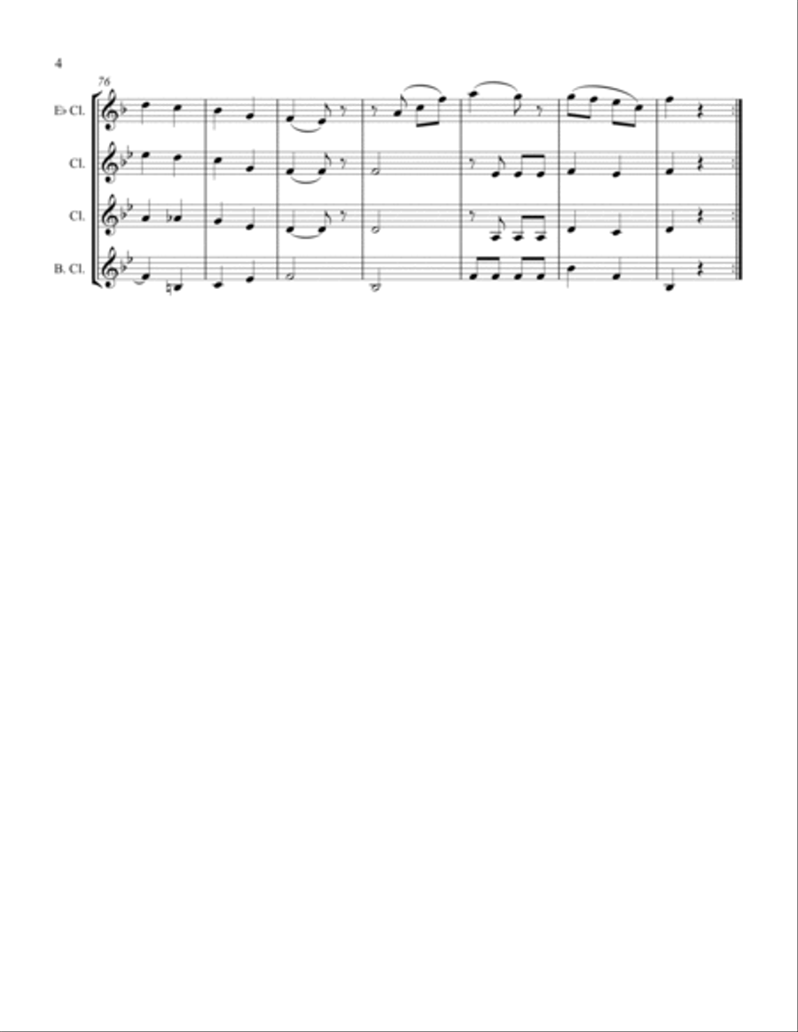 Ecossaises Ecossaises Woodwind Quartet scores gallery preview page 4